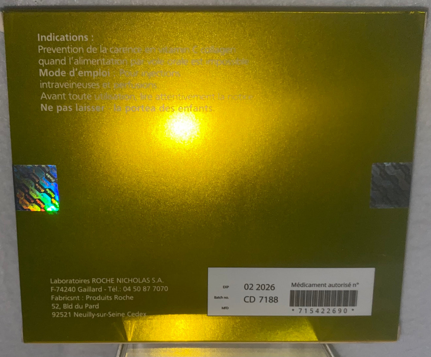 Roche Laroscorbine Collagen Platinum GOLD - Vitamin C with Collagen - XQ
