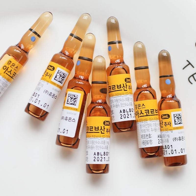 Huons Vitamin C 500mg Ascorbic Acid - Skin Whitening Ampoules - XQ