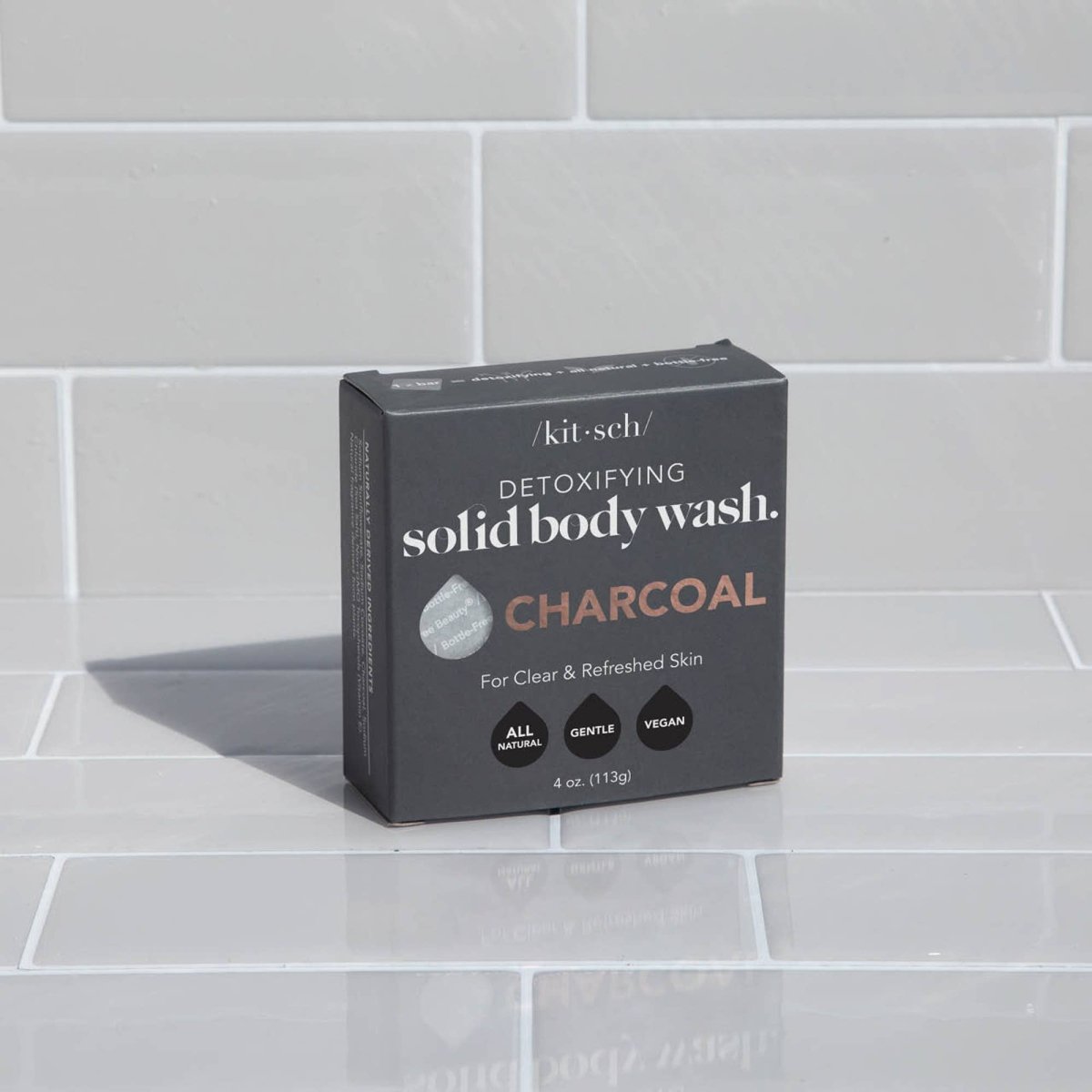 /kit•sch/ - Charcoal Detoxifying Body Wash Bar - XQ