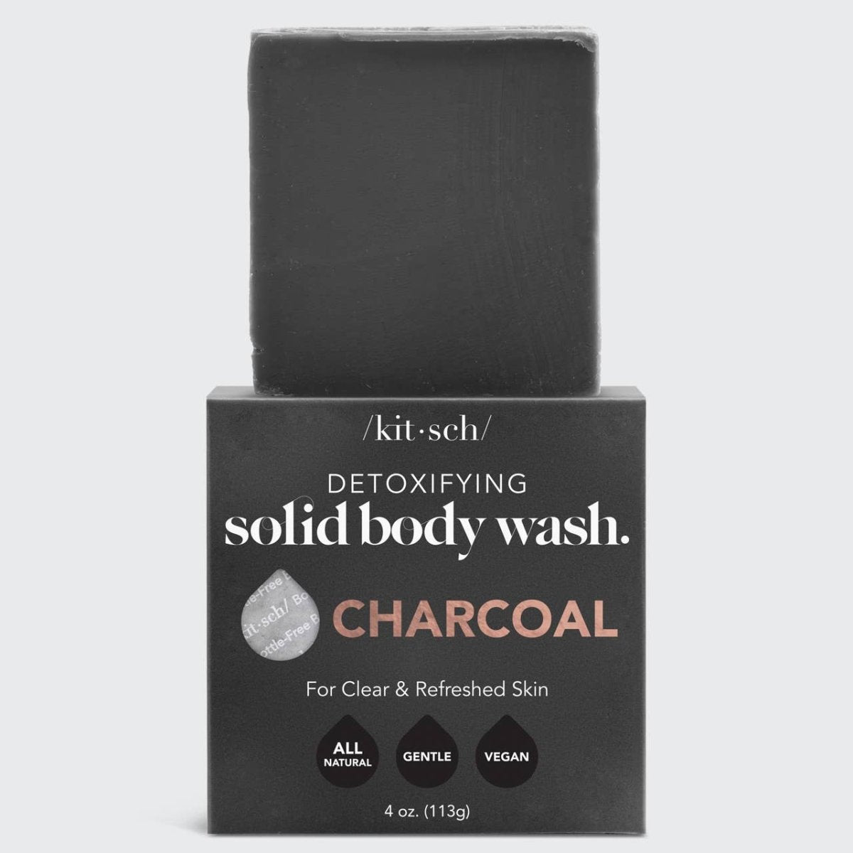 /kit•sch/ - Charcoal Detoxifying Body Wash Bar - XQ