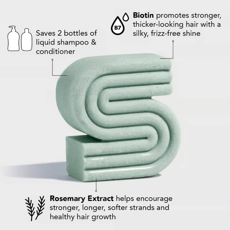/kit•sch/ - Rosemary & Biotin Volumizing Solid Shampoo - XQ