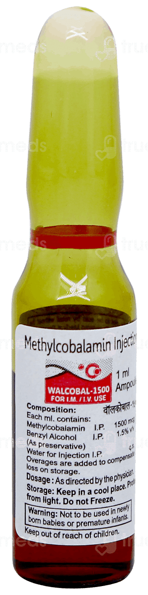 Walcobal - Methylcobalamin B - 12 1.5mg (10 x 1mL) - XQ