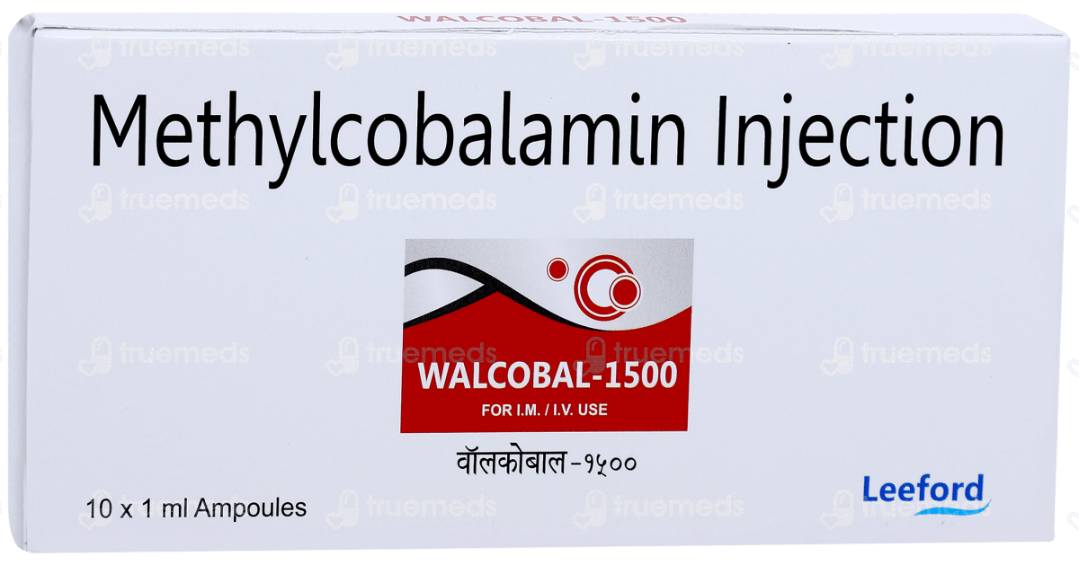 Walcobal - Methylcobalamin B - 12 1.5mg (10 x 1mL) - XQ