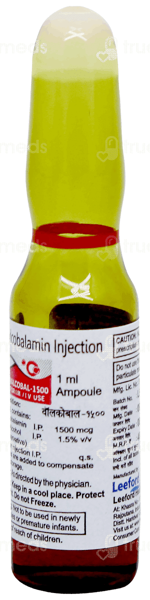 Walcobal - Methylcobalamin B - 12 1.5mg (10 x 1mL) - XQ