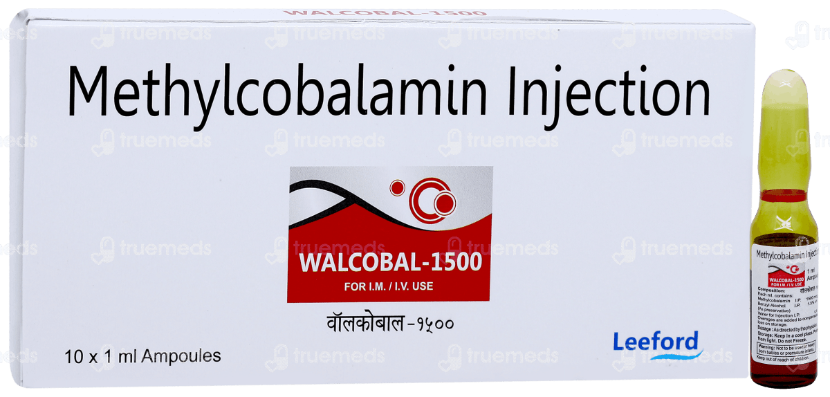 Walcobal - Methylcobalamin B - 12 1.5mg (10 x 1mL) - XQ