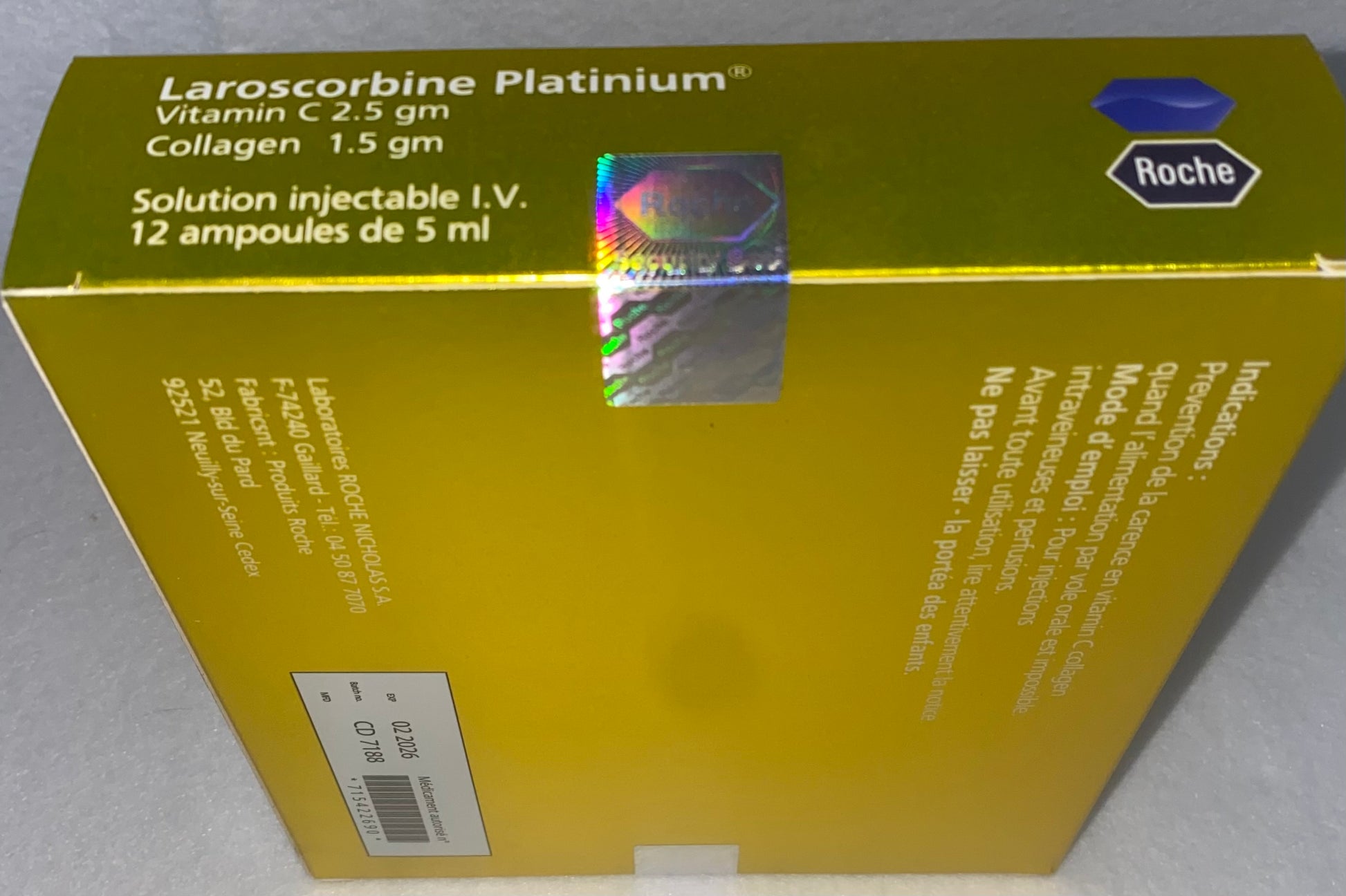 Roche Laroscorbine Collagen Platinum GOLD - Vitamin C with Collagen - XQ