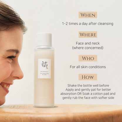 BEAUTY OF JOSEON - Glow Replenishing Rice Milk 150ml, 5.07 fl.oz - XQ