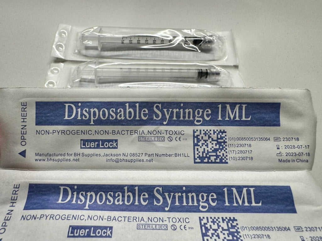 Sterile Luer Syringes - Made in USA