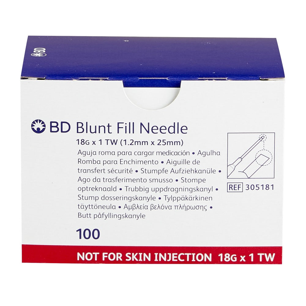 Blunt Fill Needle 18g x 1-1/2mm (15 pk) - XQ