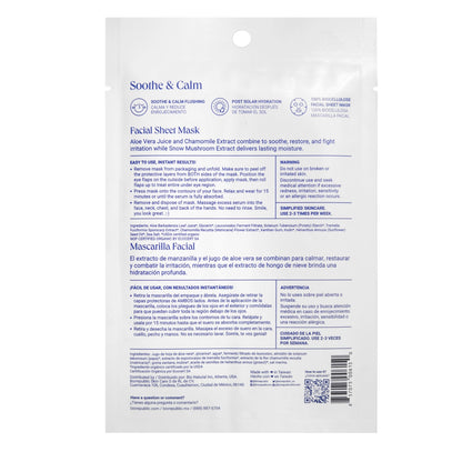 BioRepublic’s Soothe and Calm Organic Facial Sheet Mask - XQ
