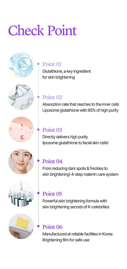 Esther Formula - Liposome Glutathione Direct White Max Transdermal Film - XQ