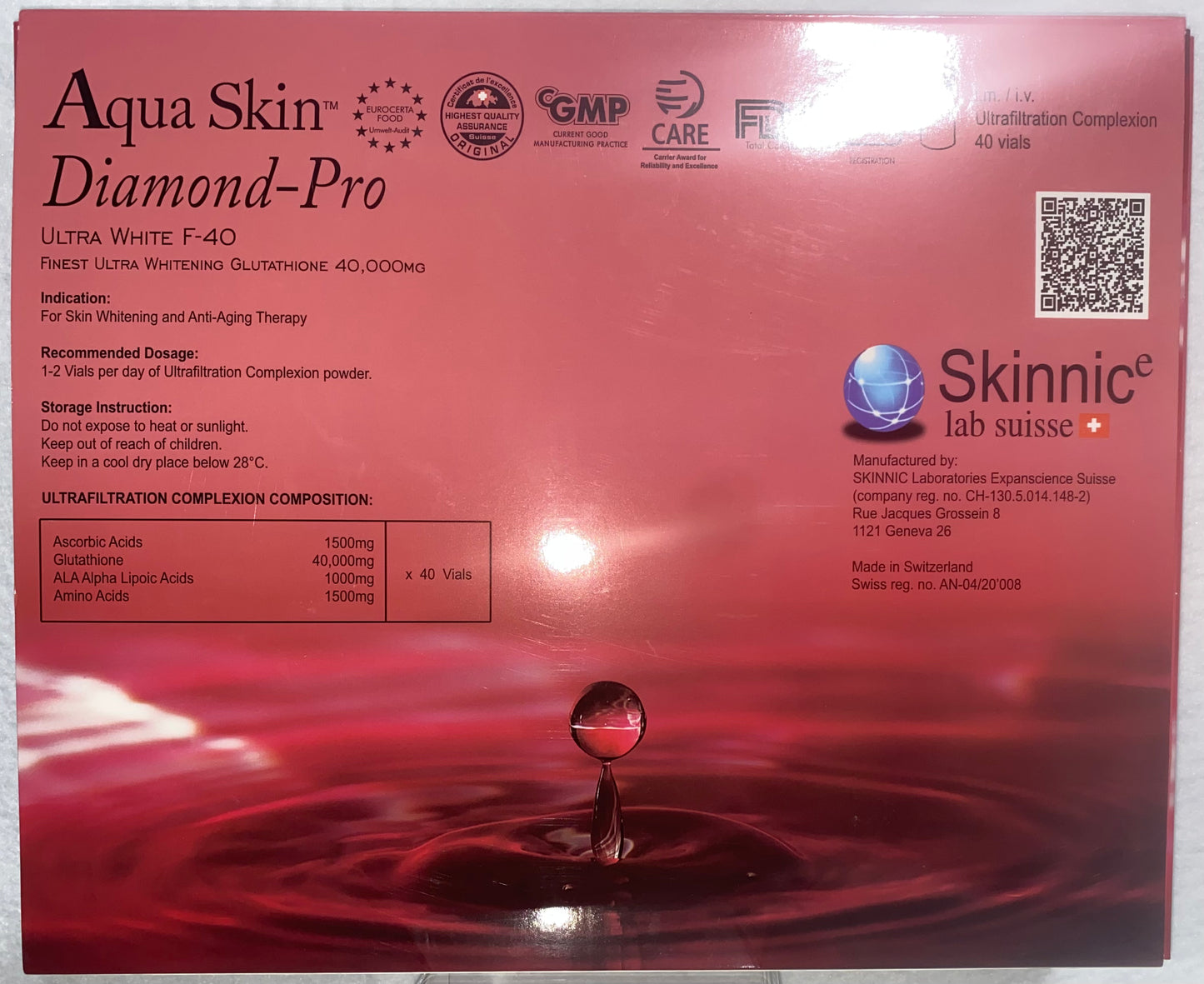 Aqua Skin Diamond-Pro Ultra White F-40 - XQ