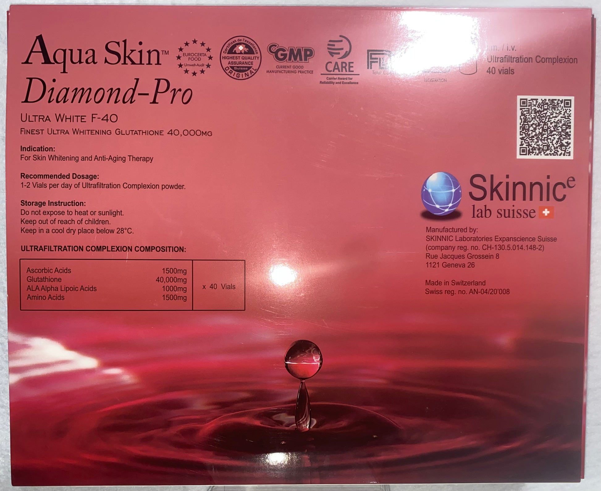Aqua Skin Diamond-Pro Ultra White F-40 - XQ
