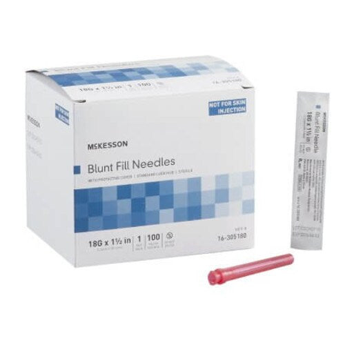 Blunt Fill Needle 18g x 1-1/2mm (15 pk) - XQ