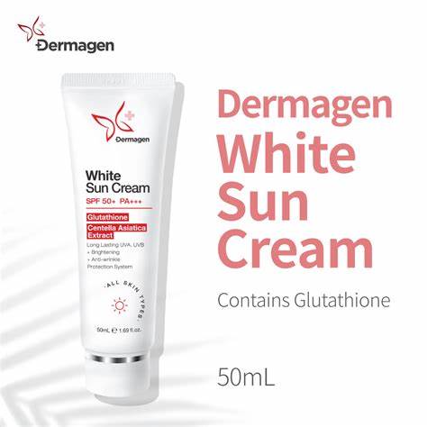 Dermagen White Sun Cream SPF 50+ PA+++ (w. Glutathione) 1.76oz - XQ