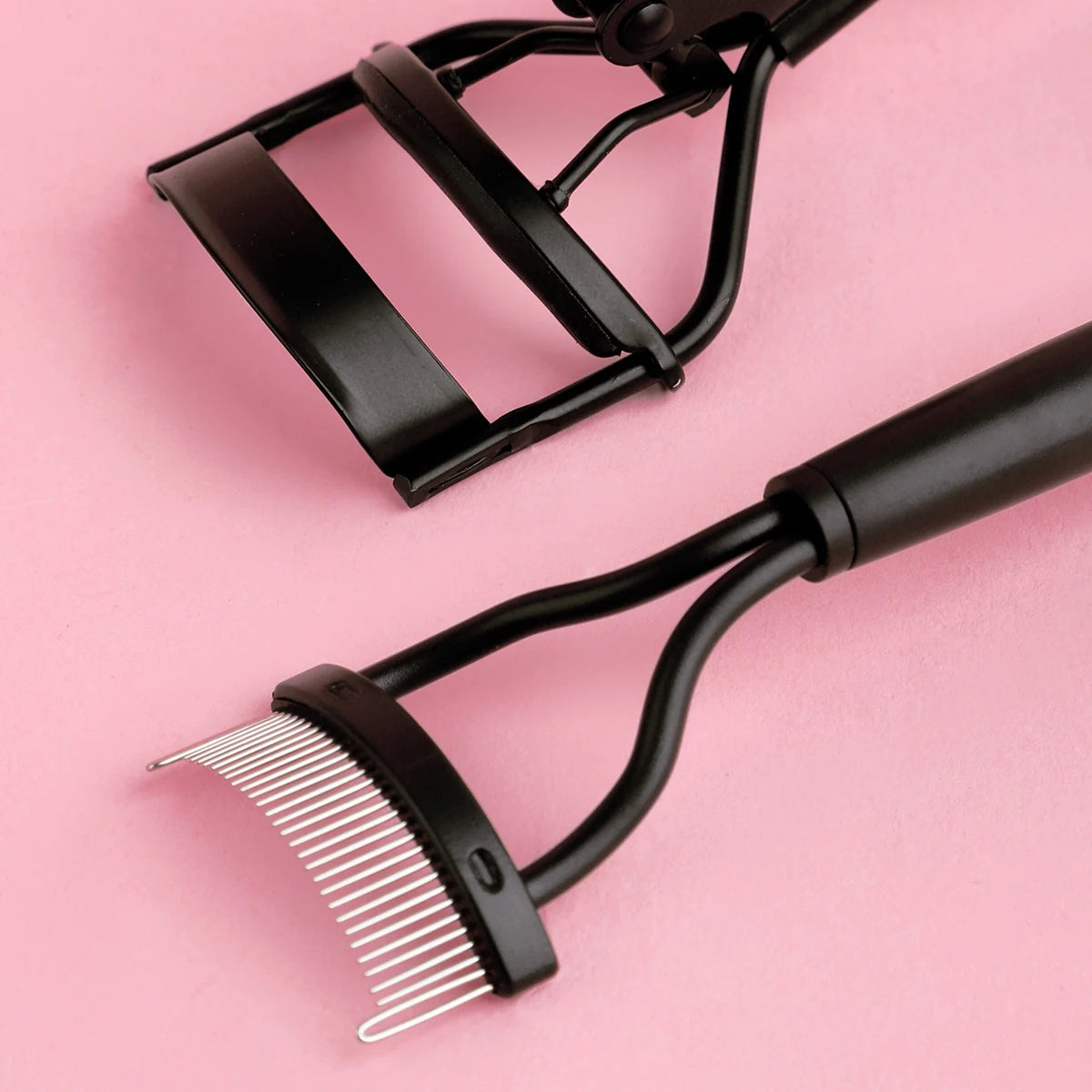 Stainless Steel Eyelash Comb & Curler Combo - XQ