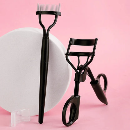Stainless Steel Eyelash Comb & Curler Combo - XQ