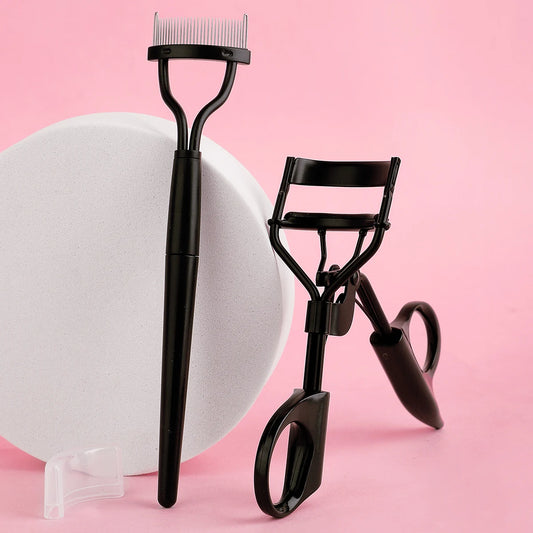 Stainless Steel Eyelash Comb & Curler Combo - XQ