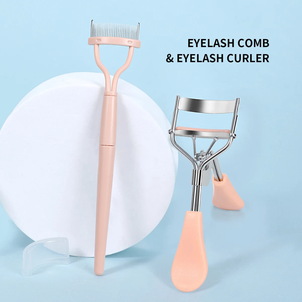 Stainless Steel Eyelash Comb & Curler Combo - XQ