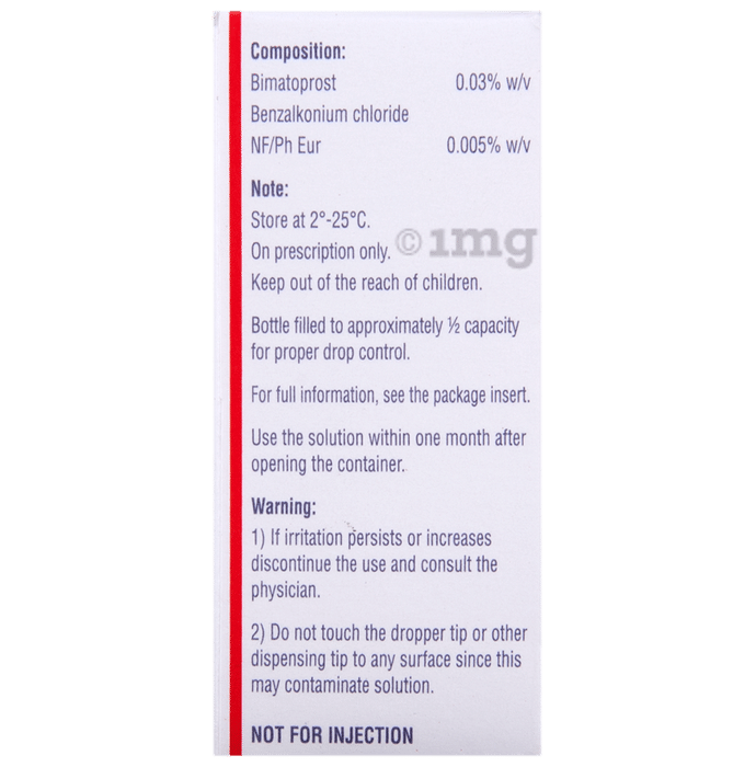 Bimatoprost Ophthalmic Eye Drops LATISSE Lash Growth Serum (3ml) - XQ