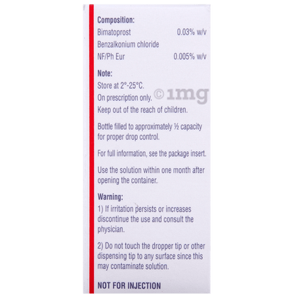 Bimatoprost Ophthalmic Eye Drops LATISSE Lash Growth Serum (3ml) - XQ