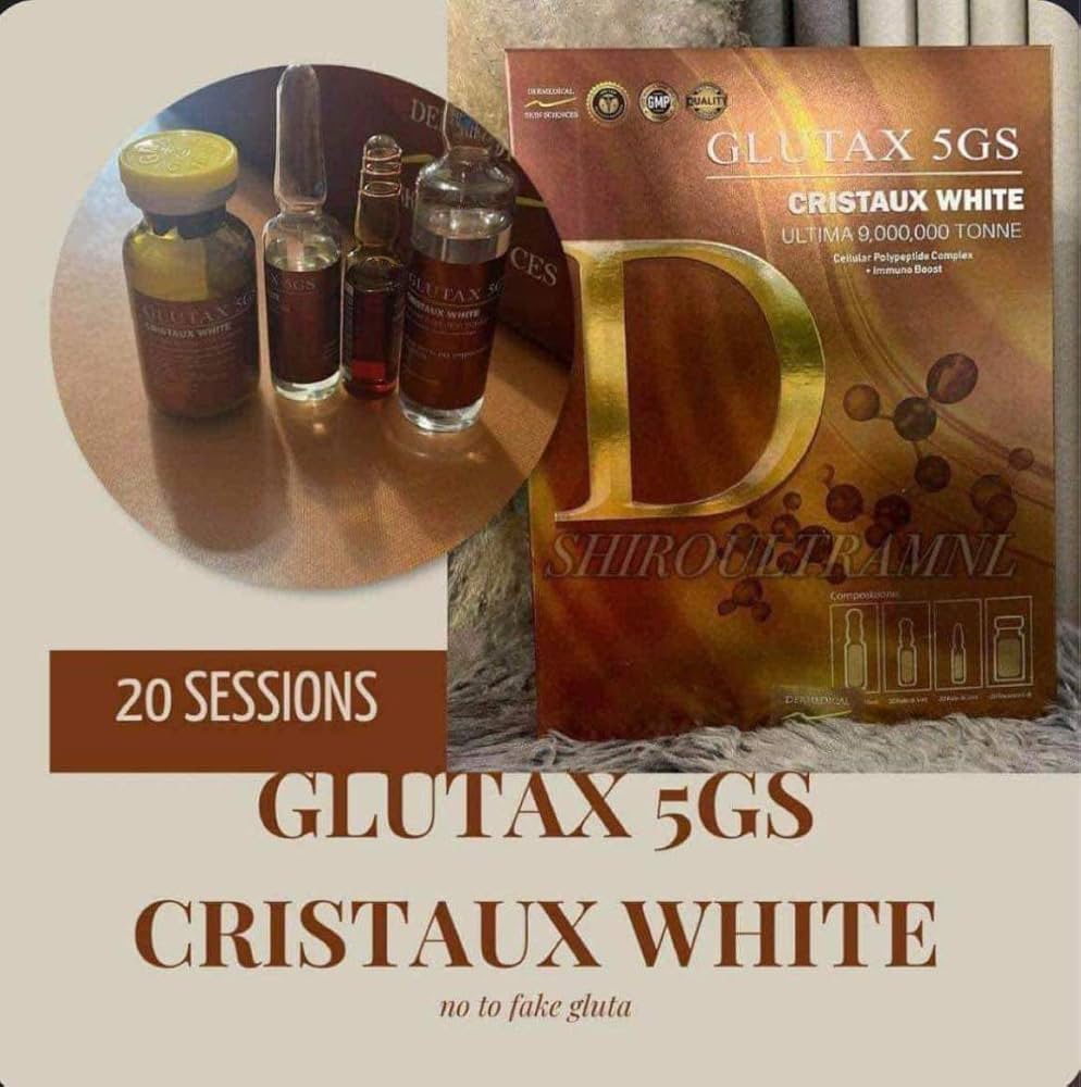 GLUTAX 5GS Cristaux White (20 sessions - 80 vials) - XQ