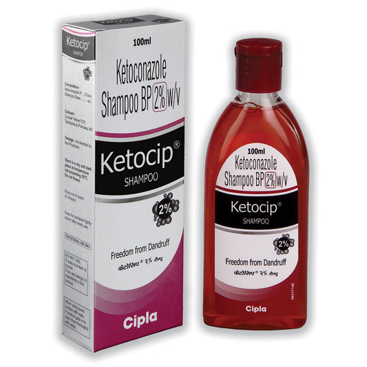 Ketocip Dandruff Antifungal Shampoo 100ml - 2% Ketoconazole - XQ