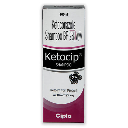 Ketocip Dandruff Antifungal Shampoo 100ml - 2% Ketoconazole - XQ