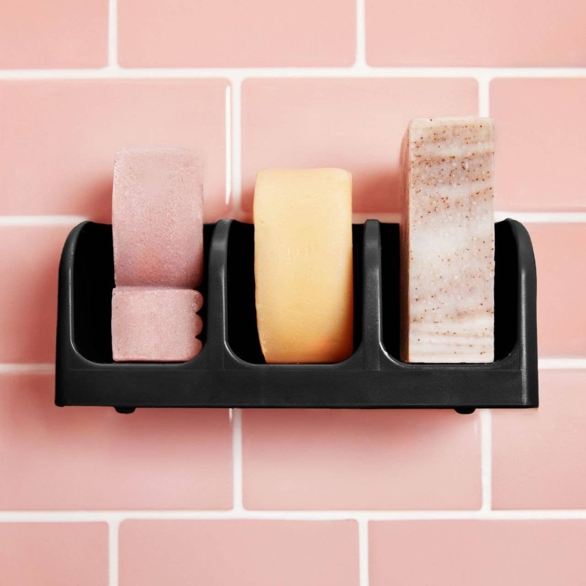/kit•sch/ - Black Self - Draining Soap Dish - XQ