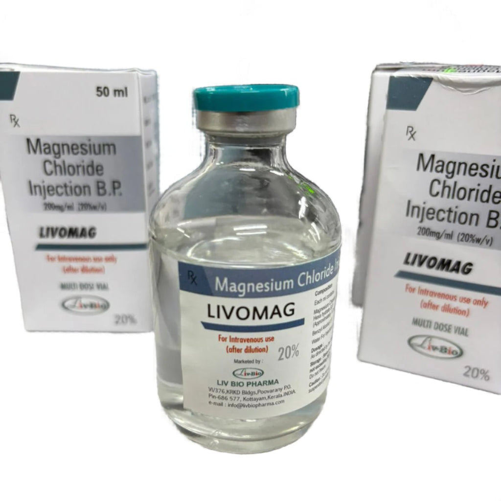 LivoMag - Magnesium Chloride 20% Inj B.P. 50ml - XQ
