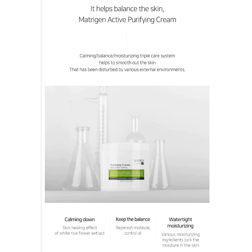 MATRIGEN Purifying Cream - Final Recovering Cream (400ml 13.6oz) - XQ