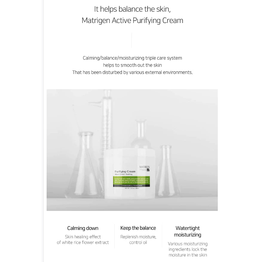 MATRIGEN Purifying Cream - Final Recovering Cream (400ml 13.6oz) - XQ