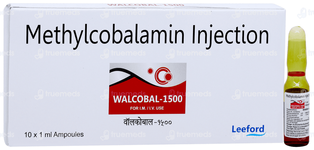 Walcobal - Methylcobalamin B - 12 1.5mg (10 x 1mL) - XQ